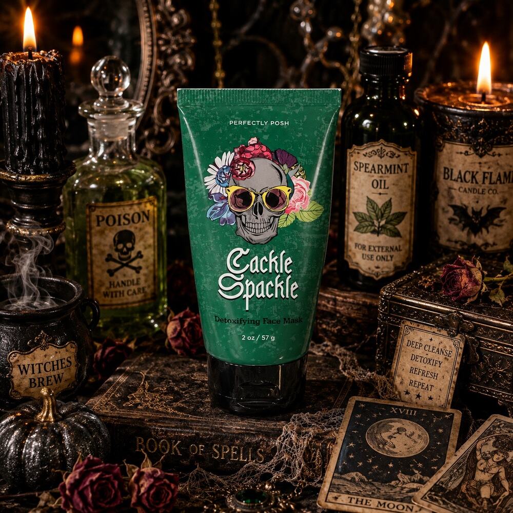 Perfectly Posh Cackle Spackle Detox Face Mask 2oz NEW SEALED Retired Rare